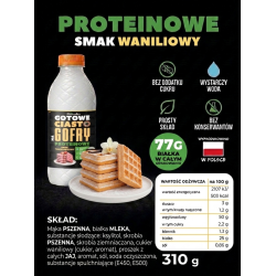 Proteinowa mieszanka ciasta na gofry w butelce. Smak Waniliowy